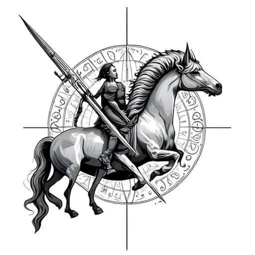 Sagittarius And Capricorn tattoo design idea