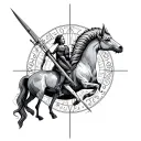 Sagittarius And Capricorn tattoo design idea