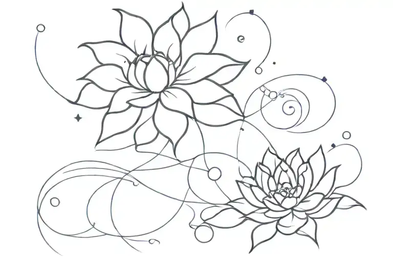 Though the past was complicated, the future shines bright tattoo design idea