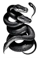 snake around arm up to collarbone tattoo tattoo design idea