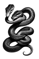 snake around arm up to collarbone tattoo tattoo design idea