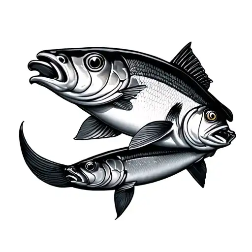 Sardine tattoo design idea