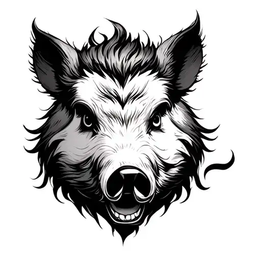 boar vietnamese long forearm tattoo design idea