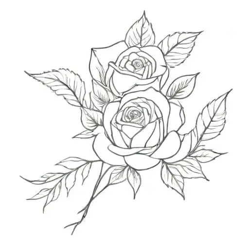 January, march, may, august, and december birth flowers in a bouquet tattoo design idea