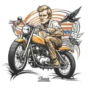 Steve McQueen tattoo design idea