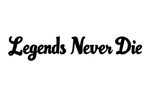 "Legends Never Die" tattoo design idea
