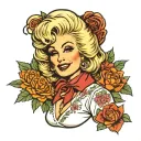 dolly parton tattoo design idea