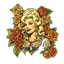 dolly parton tattoo design idea