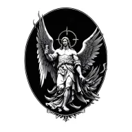 saint michael tattoo design idea