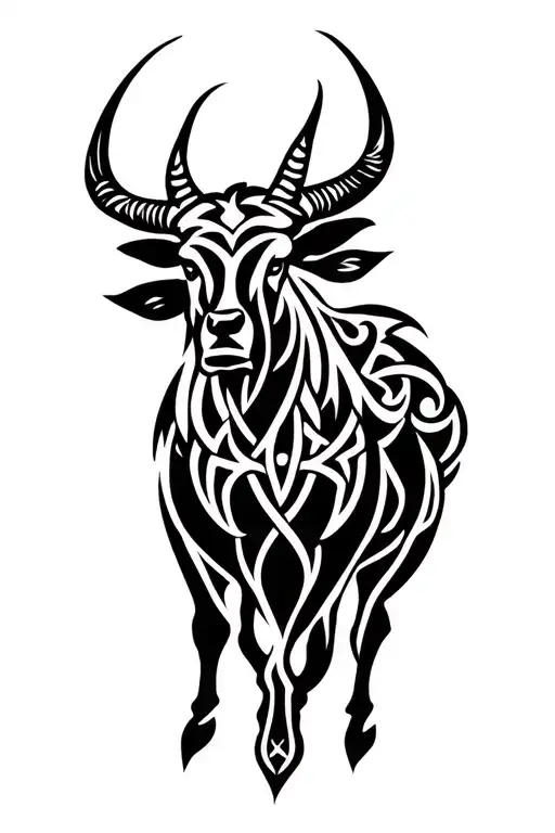 Taurus Male Celtic tattoo design idea