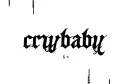 "crybaby" tattoo design idea