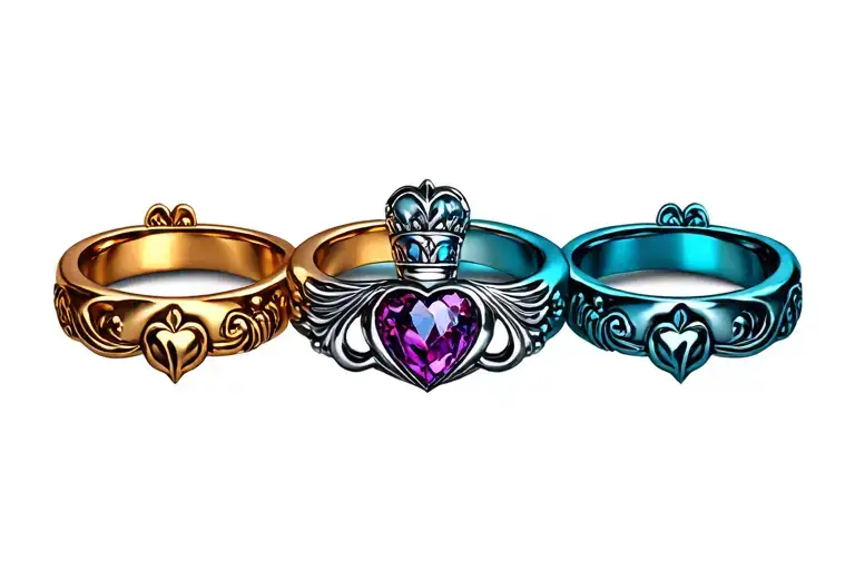 Claddagh Ring tattoo design idea