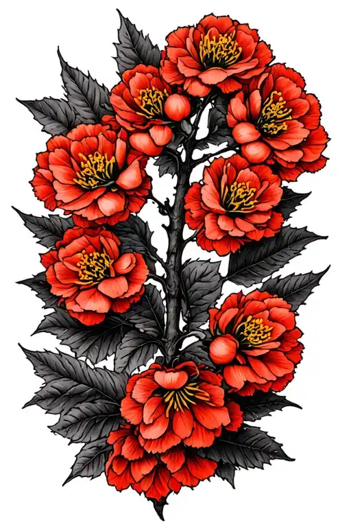 Rowan tree tattoo design idea