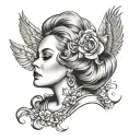 Adele tattoo design idea