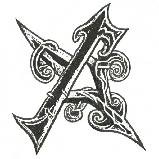 Bind Rune sacred symbol tattoo design idea