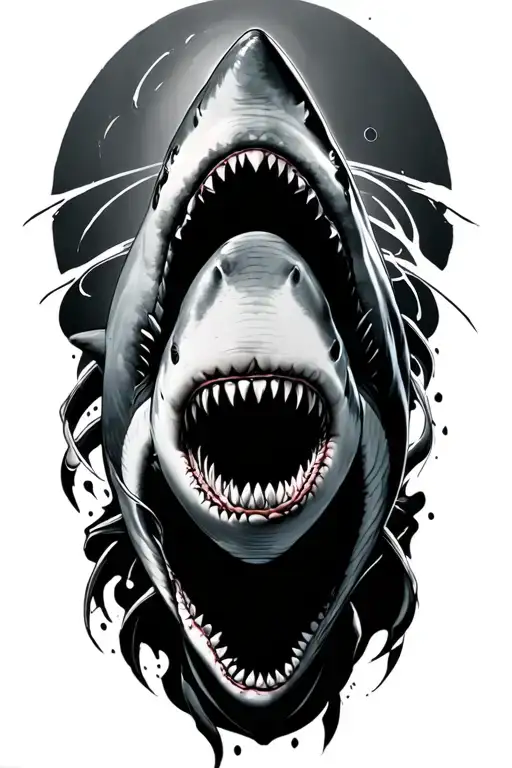 shark tattoo design idea