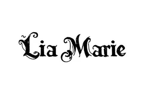 "Lia Marie" tattoo design idea