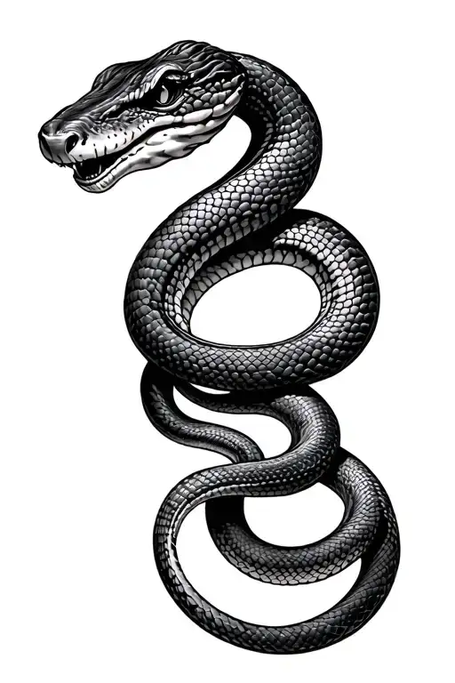 Snake Wrapped Around Arm tattoo design idea
