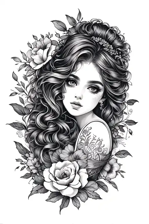 beautiful wrap around feminine tattoo allowed arm vintage elements  tattoo design idea