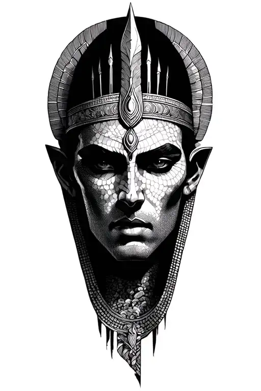 osiris strong and modern tattoo design idea