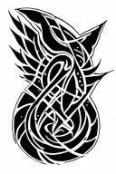 Subject: Biological characteristics of black-and-white Agkistrodon tattoo hovering from biceps brachii to chest:-Triangu tattoo design idea