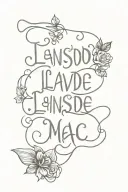 landslide fleetwood mac lyric tattoo design idea