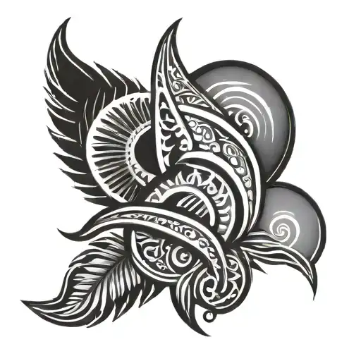 philippines guam tribal half sleeve tattoo design idea