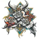 strength and honor  tattoo design idea