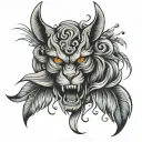 strength and honor  tattoo design idea