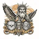 God, family, USA, outdoors tattoo design idea