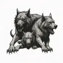 Cerberus tattoo design idea
