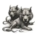 Cerberus tattoo design idea