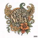 Neha name tattoo design idea