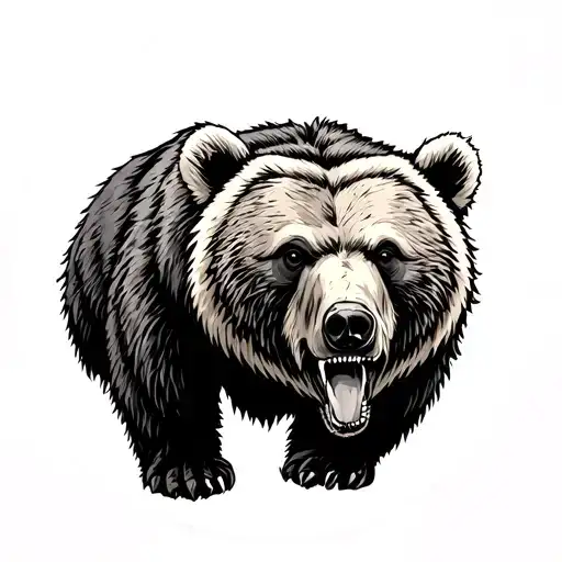 Kodiak Bear tattoo design idea