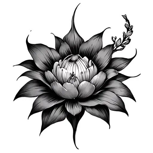 Labia tattoo design idea