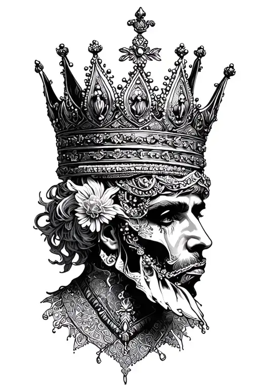 heavy is the crown tattoo design idea