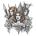 Macbeth witches  tattoo design idea