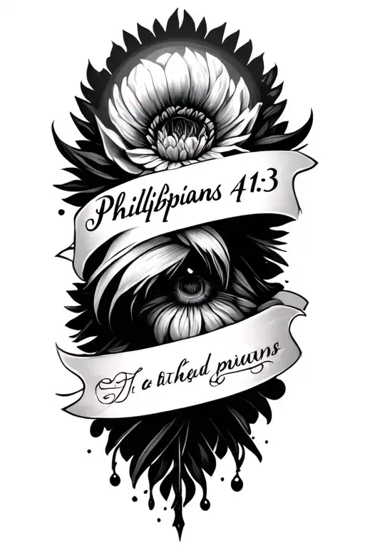 Philippians 4 13 tattoo design idea