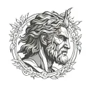 young  odysseus face tattoo design idea