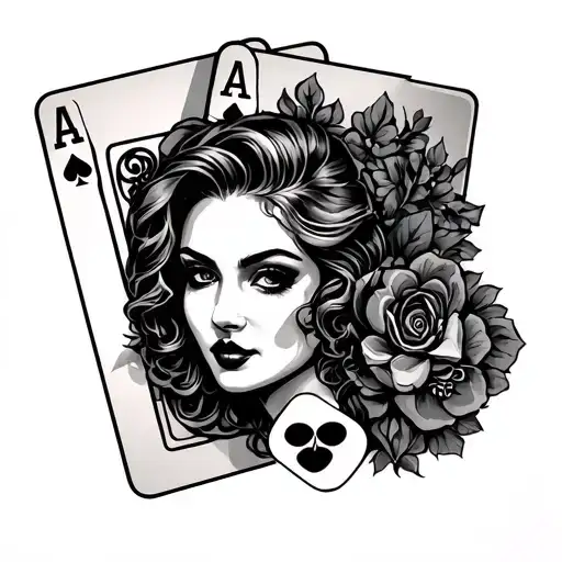 Lifes A Gamble tattoo design idea
