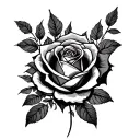 Diya, Warrior, rose,  dont give up tattoo design idea