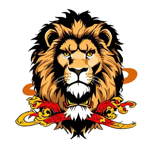 scarface lion king tattoo design idea