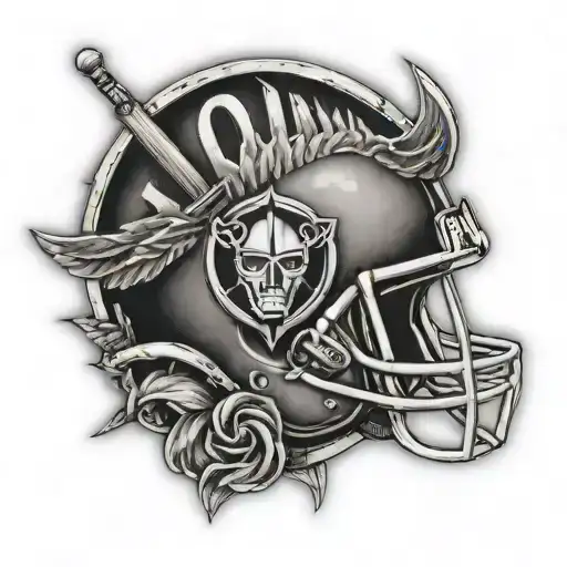 roseville raiders logo tattoo design idea