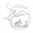 lights will guide you home  tattoo design idea