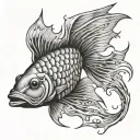fish scales tattoo design idea