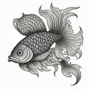 fish scales tattoo design idea