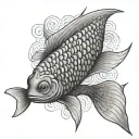 fish scales tattoo design idea