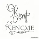 kent name written inside tattoo design idea