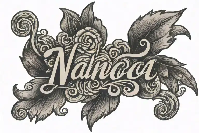 Tattoo with lover's name NaNa tattoo design idea