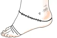 ankle bracelet tattoo design idea